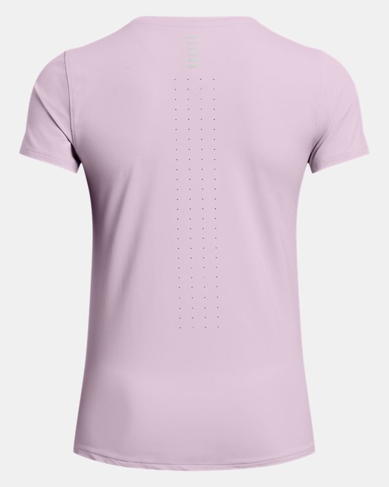 Women's UA Launch Elite Short Sleeve in Purple image number 4